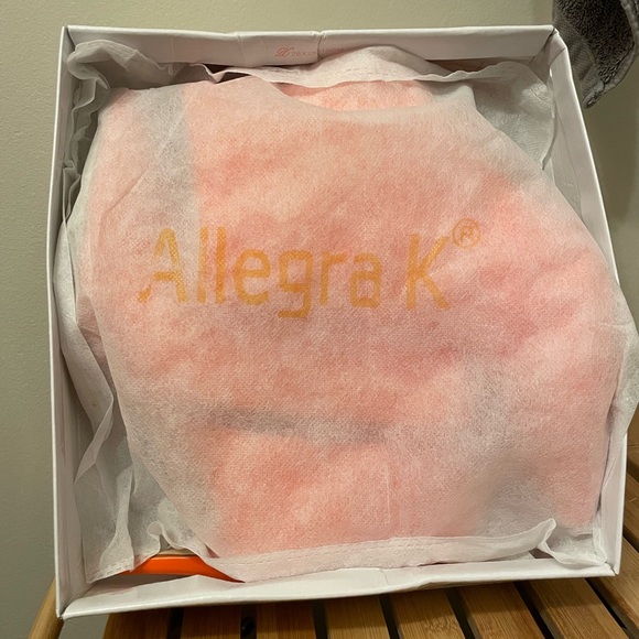 Allegra K Orange High Heel Booties - Size 9.5 - Picture 8 of 9